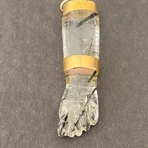 Rutilated quartz figa